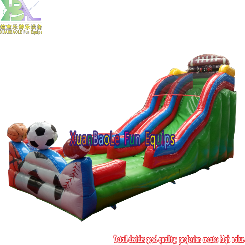 Diapositiva inflable del deporte del deporte del fútbol, ​​diapositiva inflable de la gorila del fútbol 6