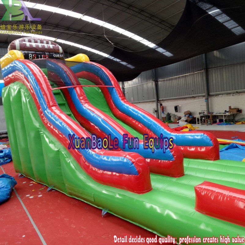 Diapositiva inflable del deporte del deporte del fútbol, ​​diapositiva inflable de la gorila del fútbol 5