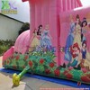 CURSOS DE ASALTO Princess Palace, Desafío de obstáculos inflables Funtastic Carrera divertida para niños pequeños 6