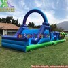 Tropical Palm Tree Bouncy Obstacle Course, Kids&Adults Outdoor Interactive Inflatable Challenge Game 3