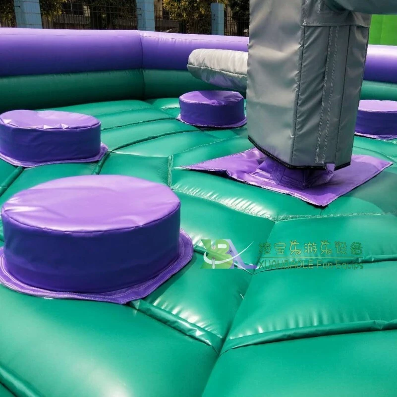 Wipeout Eliminator Game Party Rentals Inflatable Mechanical Meltdown Inflatable Wipeout Course 1