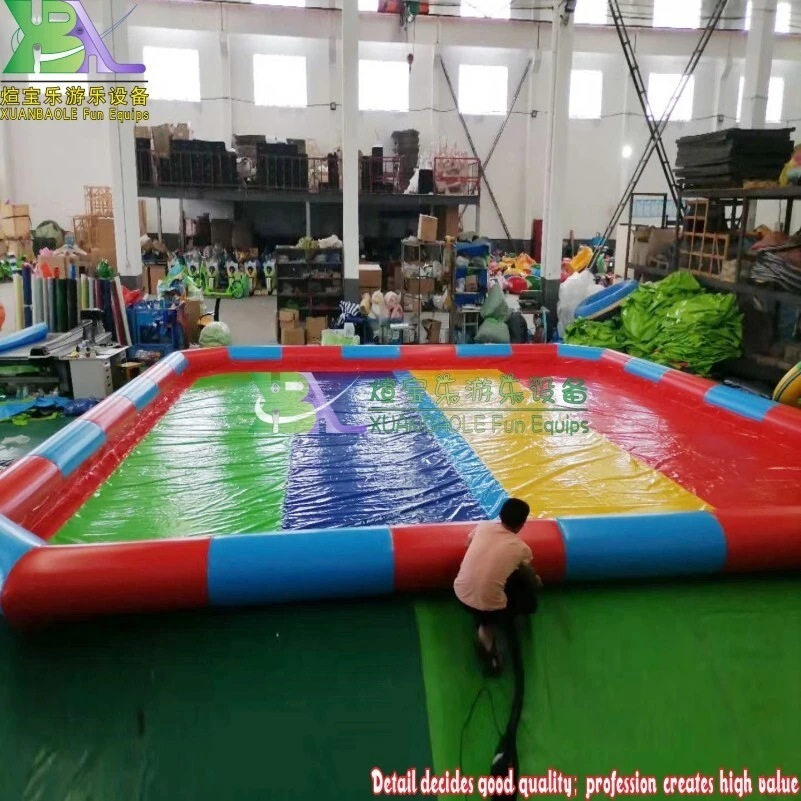 Commercial large inflatable swimming pool multi color for summer water park 10m pool 1