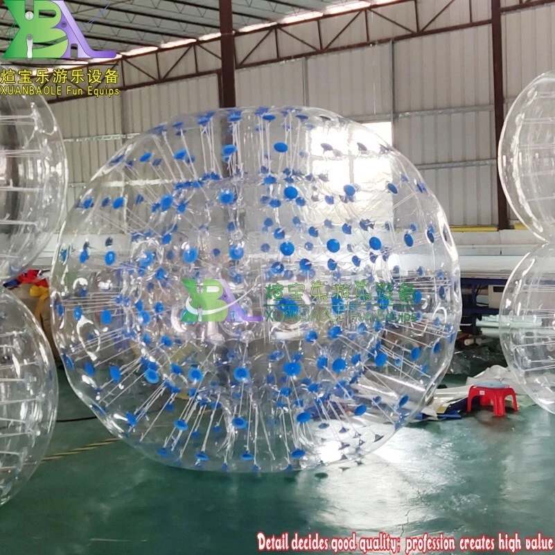 Grass Land Fun Play Inflatable Zorbing Ball 2.5M/2.8m/3.0 Dia Human Size Hamster Ball Top PVC Gras 1