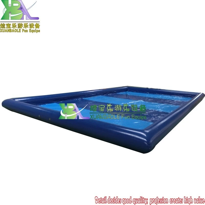 Customized size outdoor large Commercial Blue inflatable water swimming pool For Kids Paddle Boat or bumper Car 1