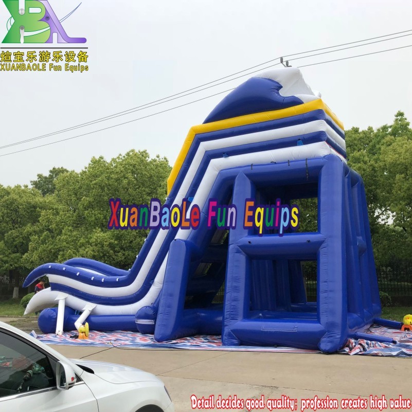 Adult - Oriented Inflatable Flying Water Slide for Steel - Frame Swimming Pools in Camping Resorts 3