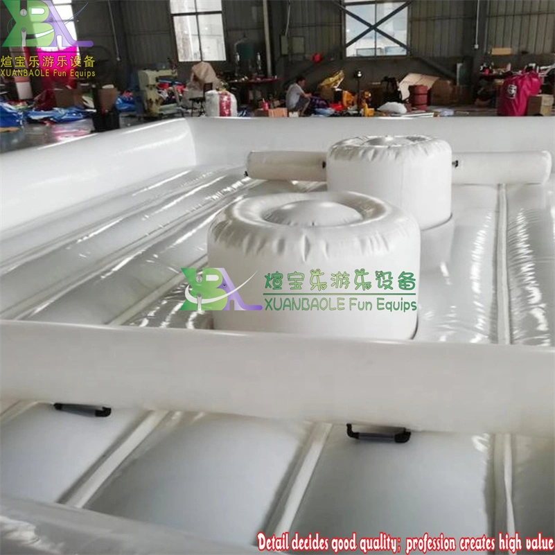 Outdoor White PVC Inflatable joust arena inflatable gladiator Sport game joust fighting ring 1