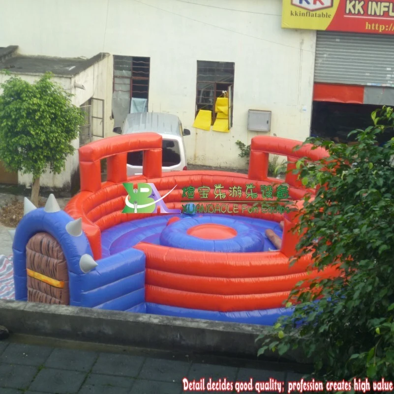 Interactive Sport Bouncing Castle Inflatable Gladiator Jousting/Rock n Roll Gladiator game/Inflatable crazy game 1