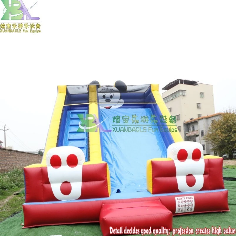 20ft Mickey Mouse Mega Slide, Amusement Park Inflatable jumping bouncy Slide 1
