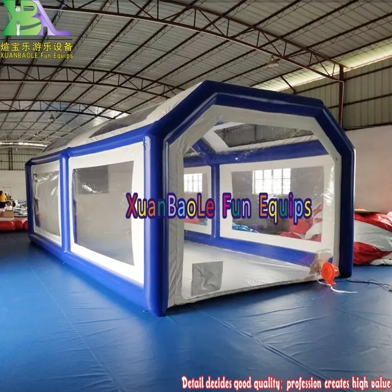 Customized size Airtight inflatable tent garage car waterproof carport, Inflatable car wash tent 1