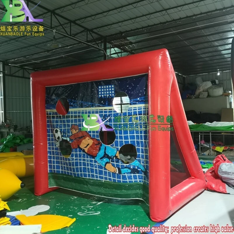 Airtight Inflatable Soccer Shooting Target Goal Mobile Outdoor Sealed Inflatable Football Goal Sport Game 1