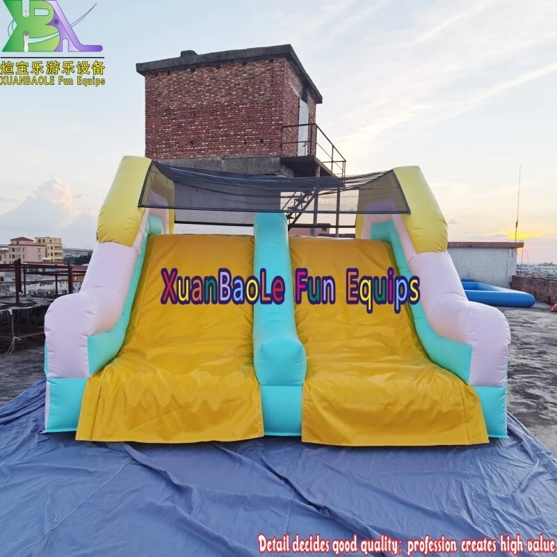 Inflatables Custom Mini Home Party Inflatable kids obstacle course children adventure bouncy Slide challenge course 1