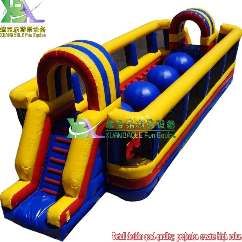 Popular Inflatable Wipeout Big Baller/ Wipeout Inflatable Obstacle Course/ Big Baller Interactive Inflatable wipeout Game 1