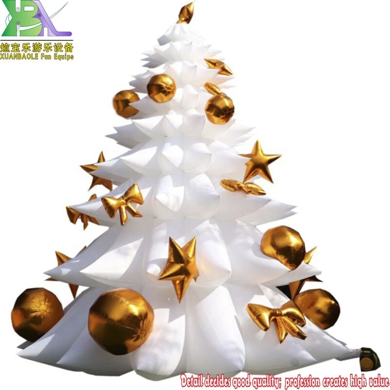 Kinbor 6 Ft Inflatable Christmas Tree on The Polar Bear Blew up Outdoor Yard Decoration 1