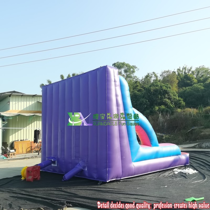 Juegos de pared de Velcro adhesivo inflable de arcoíris estándar comercial para fiesta, pared adhesiva de mosca inflable con trajes 2