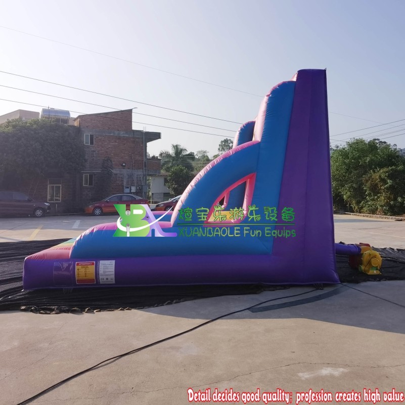 Juegos de pared de Velcro adhesivo inflable de arcoíris estándar comercial para fiesta, pared adhesiva de mosca inflable con trajes 7
