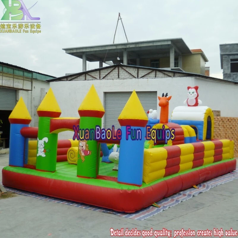 Commercial jumping castle Inflatable amusement park, kids bouncy castle inflatable playground for outdoor sports 1