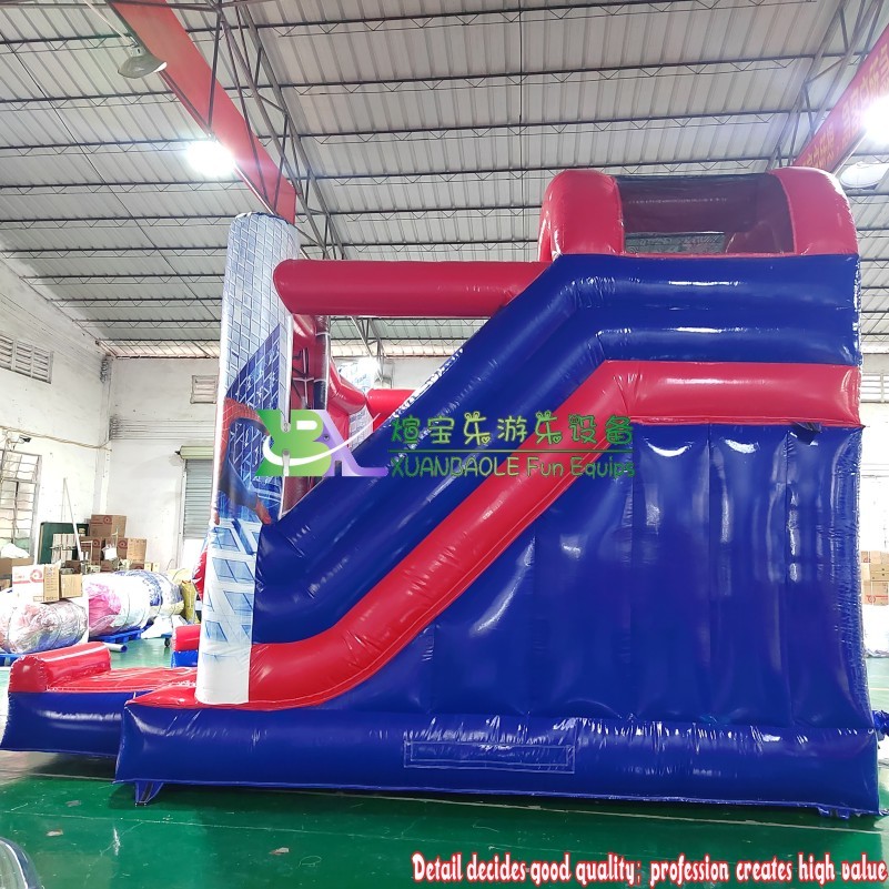 3D Spiderman Inflatable Bounce Slide Combo - Commercial Grade Jumping Castle with Slide 8