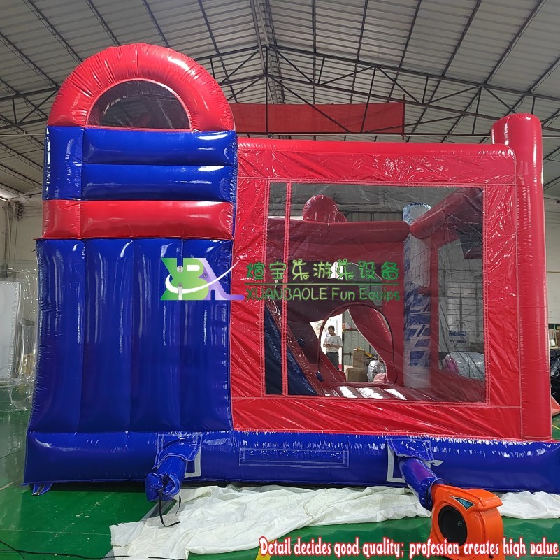 3D Spiderman Inflatable Bounce Slide Combo - Commercial Grade Jumping Castle with Slide 5