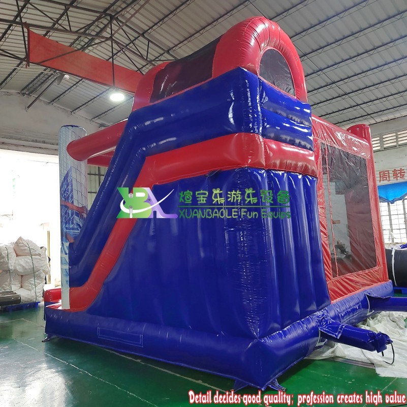 3D Spiderman Inflatable Bounce Slide Combo - Commercial Grade Jumping Castle with Slide 9