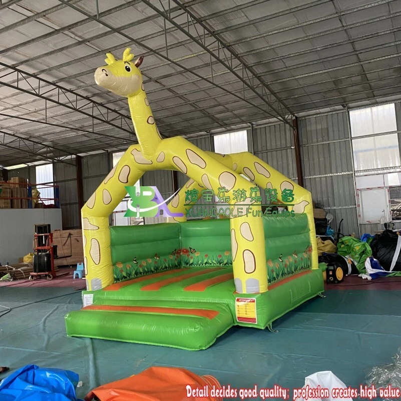 Giraffe Featured Small Inflatable Jump Equipment Bouncy House Manufacturer 1