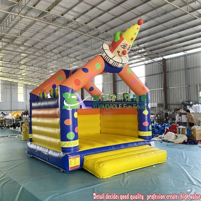 Colorful clown joker bouncy castle /bounce house/inflatable castle 1