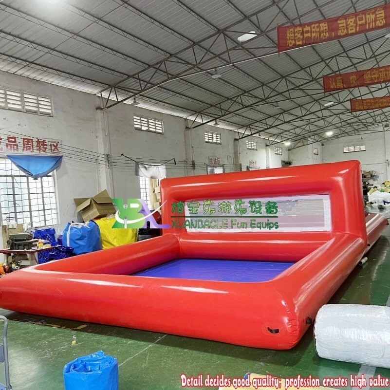 Large Beach Volleyball Field Water Polo field games inflatable beach volleyball court pool water park with net 1