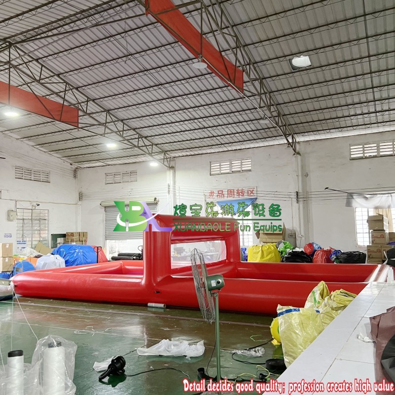 Inflatable Beach Volleyball Field Pool with Net – Giant Water Sport Game for Adults 7