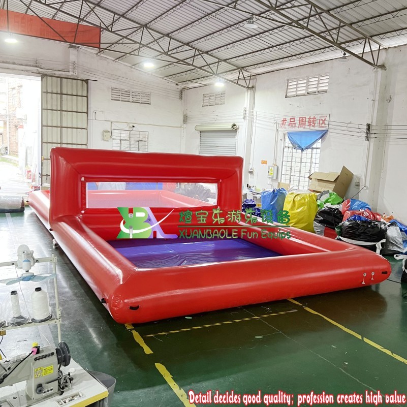 Inflatable Beach Volleyball Field Pool with Net – Giant Water Sport Game for Adults 6