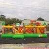 Equipo de parque de atracciones Popular, tobogán seco inflable, castillo hinchable de vaquero occidental, parque infantil con tobogán 2