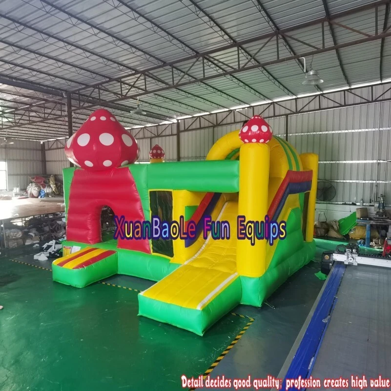 Children Multi-play Dinosaur Bouncy Castle Backyard Amusement Jump House, Jungle Dino Park Inflatable Bouncer Combo 1