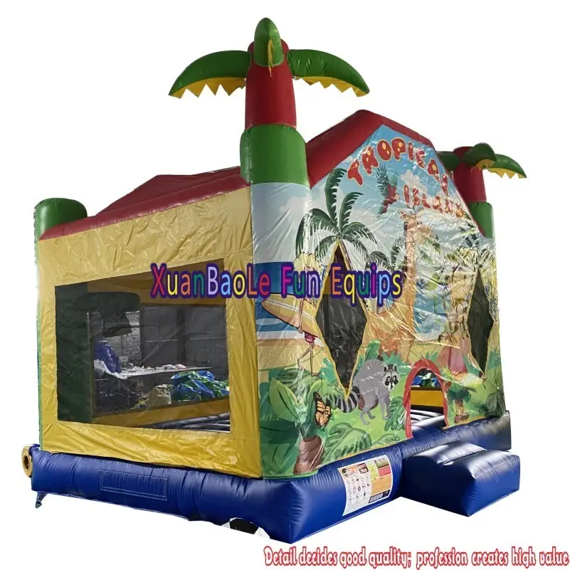 Large Inflatable Bounce House with Custom Services for Industry Artwork Theme Spray Printing 8