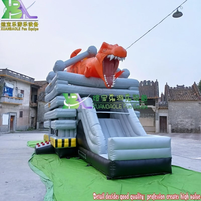 Rent Giant Commercial Inflatable Combo, Dragon Bouncy Castle With Slide Hire 1