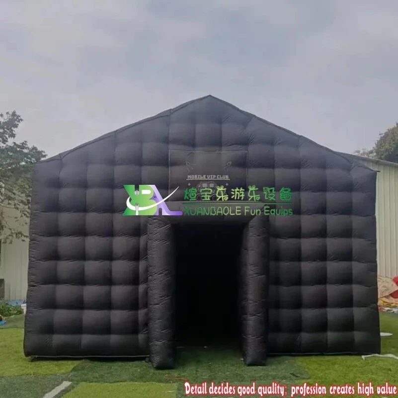 Commercial Black disco light mobile night club tent Inflatable Cube Party Tent 1