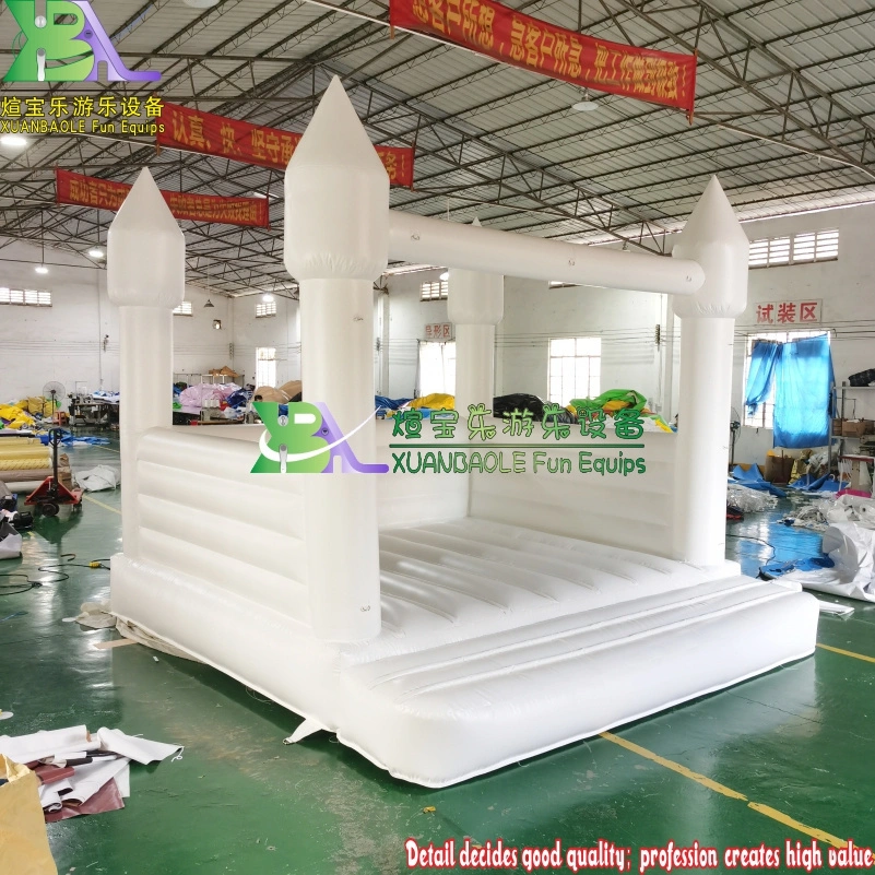 White Inflatable Bouncy Castle Entertainment Events Jumping Castles For Wedding Party 1