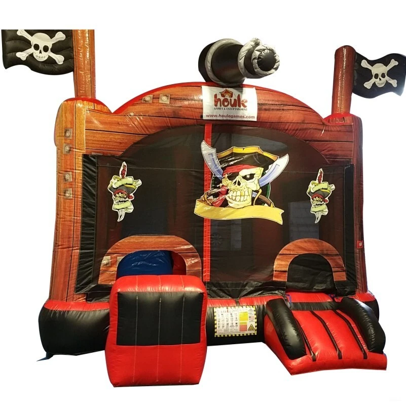 Giant Inflatable Pirate Games Inflatable Bounce Castle Slide Combo House with Air Blower 1