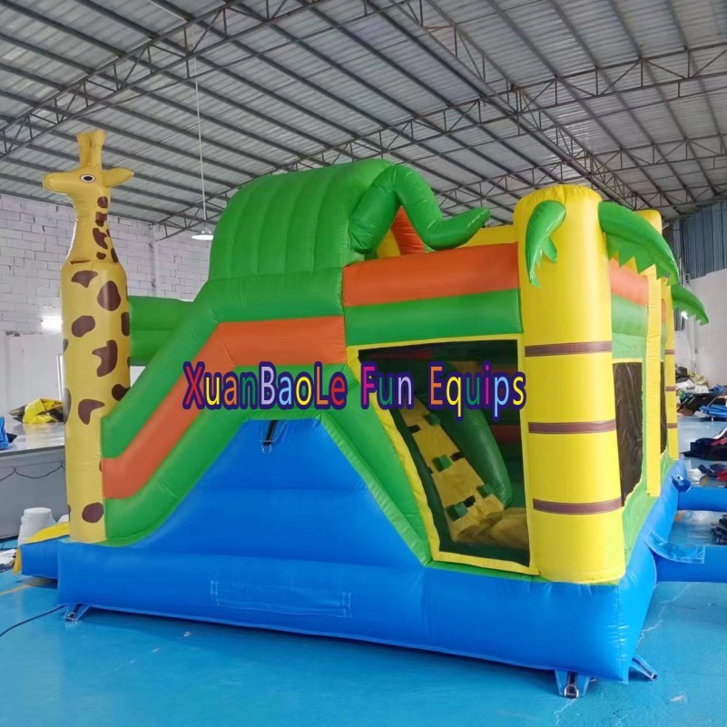 Kids’ Jungle Inflatable Bouncer Combo – Gorilla Themed Jump Castle with Slide for Garden 5