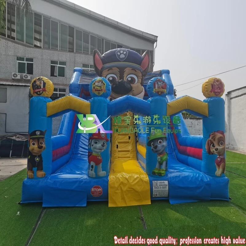 New PAW Patrol Dog Inflatable Bounce Slide, Amusement Park Toddler Inflatable Slide , Paw Patrol Theme Blow Up Slide 1