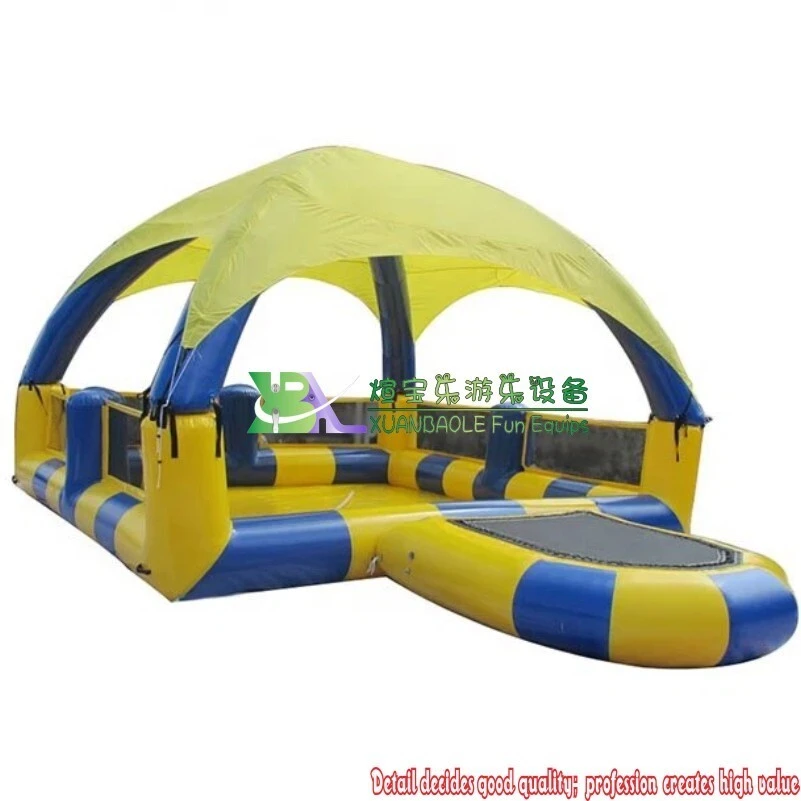 Customized Size Large Inflatable swimming Pool with tent essential for sun protection 1