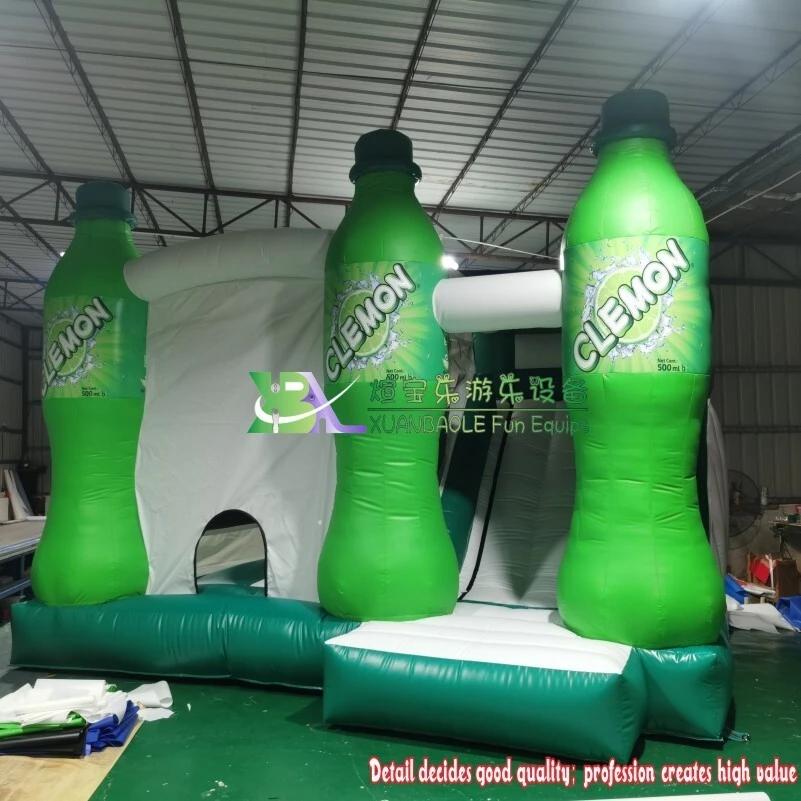 Factory Custom Lemonade Jumping Inflatable Bounce Castle Outdoor Inflatable Bouncing Combo game 1