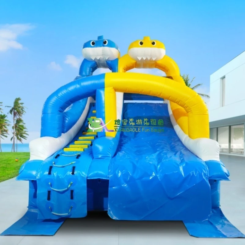 Tall Inflatable Water Slide for Sale Warp-527N Weft-323.8Nnew Arrival 9
