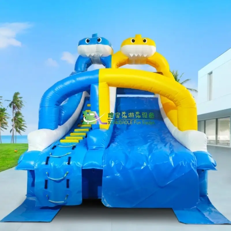Tall Inflatable Water Slide for Sale Warp-527N Weft-323.8Nnew Arrival 9