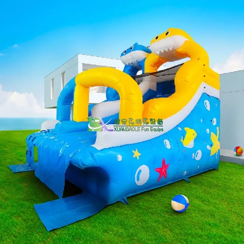 Tall Inflatable Water Slide for Sale Warp-527N Weft-323.8Nnew Arrival 8