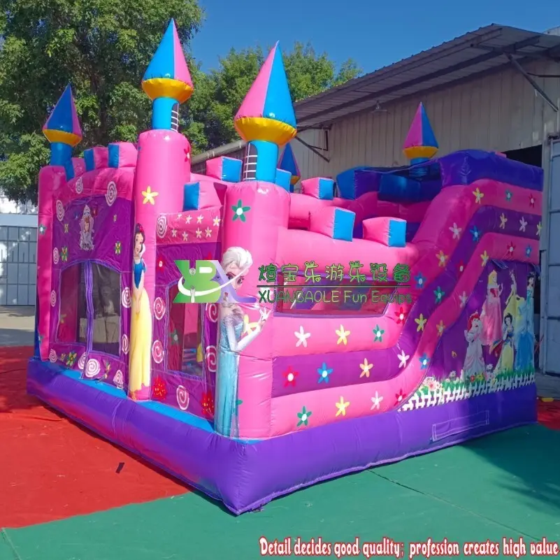 4 in 1 Castle Combo Inflatable House TNT Express - for Marketplace - KK Inflatable 2