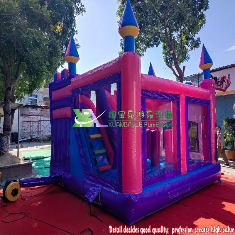 4 in 1 Castle Combo Inflatable House TNT Express - for Marketplace - KK Inflatable 6