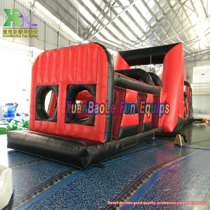 20m Long Radical Run inflatable obstacle course sport games for party rental 1