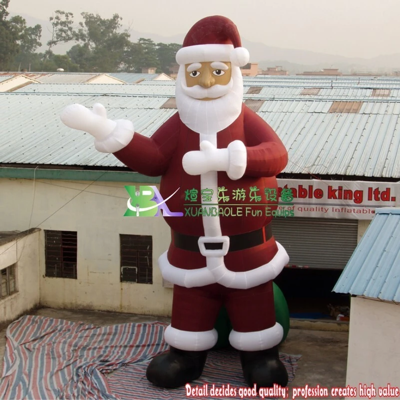 Custom Giant Large Christmas Festival Outdoor Advertising Inflatable Parade Santa Claus Decorations 1