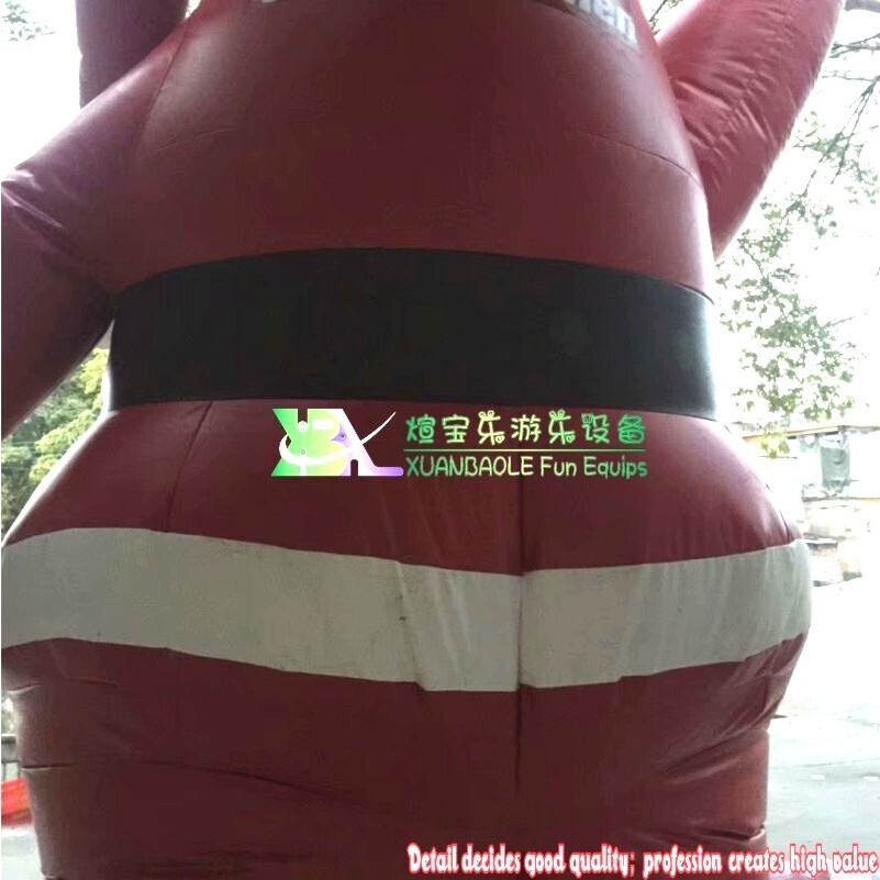 5M giant outdoor christmas decoration inflatable santa claus 6