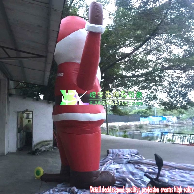 Père Noël gonflable géant de décoration de noël en plein air de 5M 5