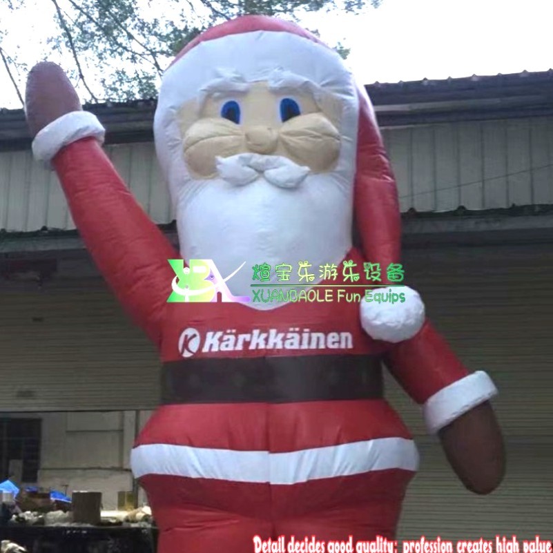 Père Noël gonflable géant de décoration de noël en plein air de 5M 2