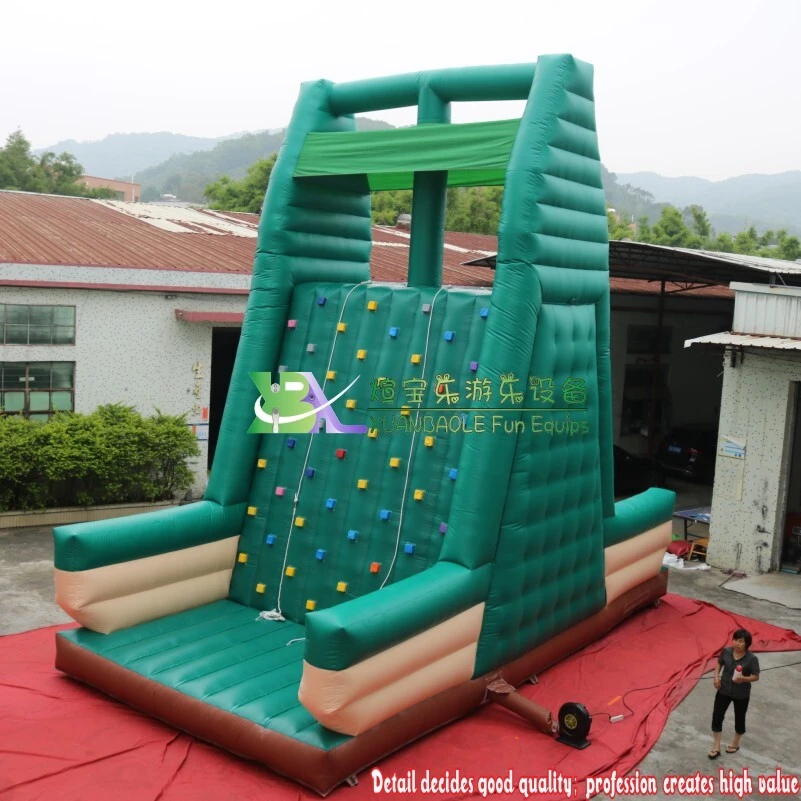 Factory Amusement Park Inflatable Rock Climbing Wall Games, Double Sides Inflatable trampoline inflatable rock climbing wall 1